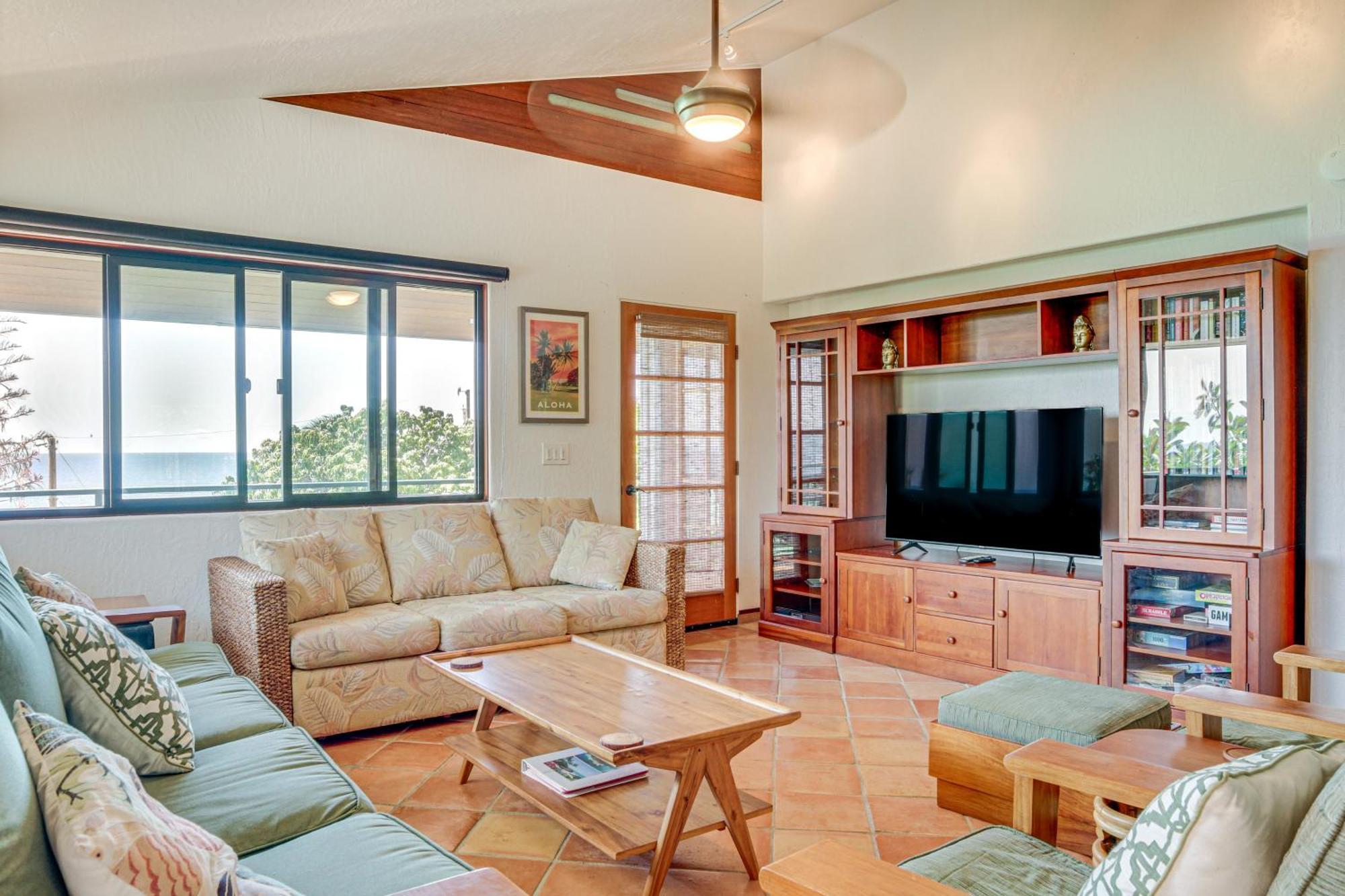Ocean-View Bungalow Walk To Pebbles Beach! Hookena المظهر الخارجي الصورة