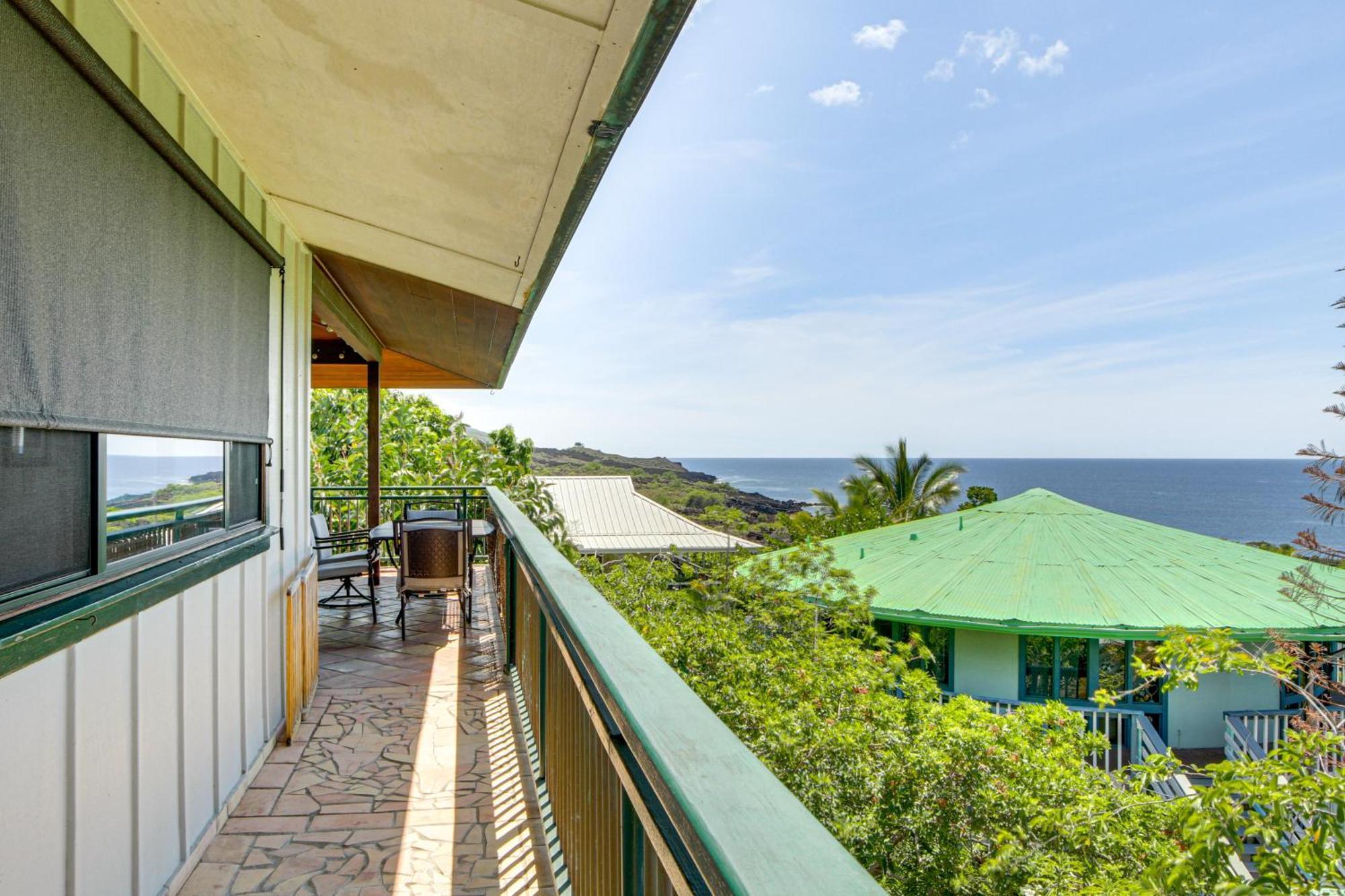Ocean-View Bungalow Walk To Pebbles Beach! Hookena المظهر الخارجي الصورة
